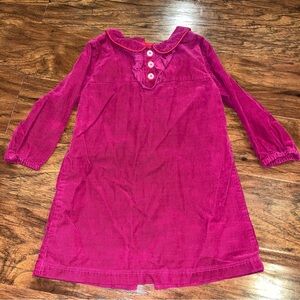 Girls Olive Juice Corduroy Dress with Buttons Down Back 2T